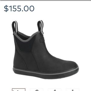 Womens XtraTuf deck boots black xtra tuff